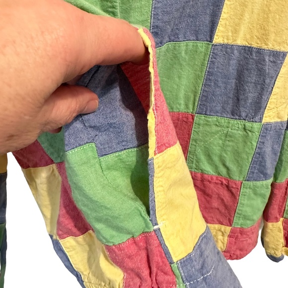 Vintage Patchwork Cotton Jacket 12P - Picture 5 of 8